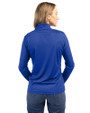 Iowa Cubs Clique Spin Eco Performance Half Zip Womens Pullover Tour Blue Back