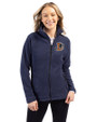 Durham Bulls Clique Summit Performance Fleece Full Zip Womens Jacket Navy Front