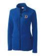Durham Bulls Clique Summit Performance Fleece Full Zip Womens Jacket Royal Blue Mannequin