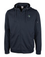 Gwinnett Stripers Clique Lift Eco Performance Full Zip Unisex Hoodie Sweatshirt Navy Mannequin