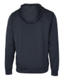 Binghamton Rumble Ponies Clique Lift Eco Performance Full Zip Unisex Hoodie Sweatshirt Navy Mannequin Back
