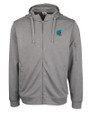 Charlotte Knights Clique Lift Eco Performance Full Zip Unisex Hoodie Sweatshirt Grey Melange Mannequin