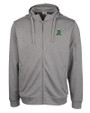 Dayton Dragons Clique Lift Eco Performance Full Zip Unisex Hoodie Sweatshirt Grey Melange Mannequin