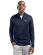 Binghamton Rumble Ponies Clique Spin Eco Performance Half Zip Mens Pullover Dark Navy Front
