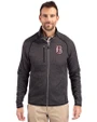 Birmingham Barons Cutter & Buck Mainsail Sweater-Knit Mens Full Zip Jacket Charcoal Heather Front