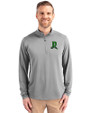 Dayton Dragons Cutter & Buck Virtue Eco Pique Recycled Quarter Zip Mens Pullover Polished Medium Gray Front