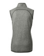 Texas Tech Red Raiders Alumni Cutter & Buck Mainsail Sweater Knit Womens Full Zip Vest Polished Heather Mannequin Back