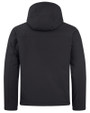 Fort Wayne TinCaps Clique Equinox Insulated Mens Softshell Jacket Black Mannequin Back