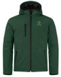 Dayton Dragons Clique Equinox Insulated Mens Softshell Jacket Bottle Green Mannequin