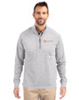 Tennessee Volunteers Alumni Cutter & Buck Adapt Eco Knit Heather Mens Big & Tall Quarter Zip Pullover Polished Heather Front