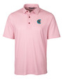 Charlotte Knights Cutter & Buck Pike Double Dot Print Stretch Mens Big and Tall Polo CDR_MANN_HG 1