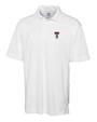 Texas Tech Red Raiders Alumni Cutter & Buck CB Drytec Genre Textured Solid Mens Big and Tall Polo WH_MANN_HG 1