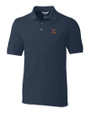 Texas Longhorns Alumni Cutter & Buck Advantage Eco Tri-Blend Pique Mens Big and Tall Polo Liberty Navy Mannequin