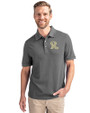 Frisco RoughRiders Cutter & Buck Advantage Eco Tri-Blend Pique Mens Big and Tall Polo Elemental Grey Front