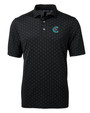 Charlotte Knights Cutter & Buck Virtue Eco Pique Tile Print Recycled Mens Big & Tall Polo WH_MANN_HG 1