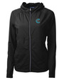 Charlotte Knights Cutter & Buck Adapt Eco Knit Hybrid Recycled Womens Full Zip Jacket BL_MANN_HG 1