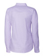 Baltimore Ravens Cutter & Buck Stretch Oxford Stripe Womens Long Sleeve Dress Shirt Opal Mannequin Back