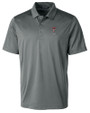 Texas Tech Red Raiders Alumni Cutter & Buck Prospect Eco Textured Stretch Recycled Mens Big & Tall Polo Elemental Grey Mannequin