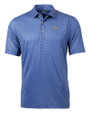 Notre Dame Fighting Irish Cutter & Buck Pike Banner Print Stretch Mens Big & Tall Polo Navy Blue Mannequin