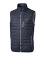 Texas Longhorns Alumni Cutter & Buck Rainier PrimaLoft® Mens Big and Tall Eco Insulated Full Zip Puffer Vest Anthracite Melange Mannequin