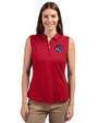 Binghamton Rumble Ponies Cutter & Buck Forge Stretch Womens Sleeveless Polo Cardinal Red Front