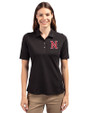 Nashville Sounds Cutter & Buck Virtue Eco Pique Recycled Womens Polo Black Front