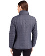 Frisco RoughRiders Cutter & Buck Rainier PrimaLoft®  Womens Eco Insulated Full Zip Puffer Jacket Anthracite Melange Back