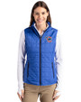 Iowa Cubs Cutter & Buck Rainier PrimaLoft® Womens Eco Insulated Full Zip Puffer Vest Royal Front
