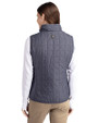 Jacksonville Jumbo Shrimp Cutter & Buck Rainier PrimaLoft® Womens Eco Insulated Full Zip Puffer Vest Anthracite Melange Back