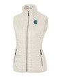 Charlotte Knights Cutter & Buck Rainier PrimaLoft® Womens Eco Insulated Full Zip Puffer Vest CCO_MANN_HG 1
