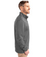 Jacksonville Jumbo Shrimp Cutter & Buck Traverse Stretch Eco Quarter Zip Mens Pullover Elemental Grey Side