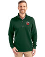 Fort Wayne TinCaps Cutter & Buck Traverse Stretch Eco Quarter Zip Mens Pullover Hunter Green Front