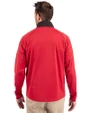 Lehigh Valley IronPigs Cutter & Buck Adapt Eco Knit Hybrid Recycled Mens Quarter Zip Cardinal Red/Black Back