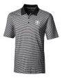 Texas A&M Aggies Alumni Cutter & Buck Forge Tonal Stripe Stretch Mens Polo Black Mannequin