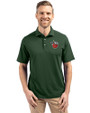Fort Wayne TinCaps Cutter & Buck Virtue Eco Pique Recycled Mens Polo Hunter Green Front