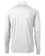 Texas Tech Red Raiders Alumni Cutter & Buck Adapt Eco Knit Stretch Recycled Mens Quarter Zip Pullover White Mannequin Back