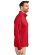 Gwinnett Stripers Cutter & Buck Adapt Eco Knit Stretch Recycled Mens Quarter Zip Pullover Red Side