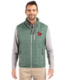 Fort Wayne TinCaps Cutter & Buck Rainier PrimaLoft® Mens Eco Insulated Full Zip Puffer Vest Hunter Melange Front
