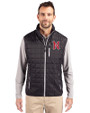 Nashville Sounds Cutter & Buck Rainier PrimaLoft® Mens Eco Insulated Full Zip Puffer Vest Black Front