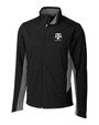 Texas A&M Aggies Alumni Cutter & Buck Navigate Softshell Mens Full Zip Jacket BL_MANN_HG 1