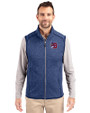 Buffalo Bisons Cutter & Buck Mainsail Sweater-Knit Mens Full Zip Vest Tour Blue Heather Front