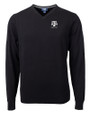 Texas A&M Aggies Alumni Cutter & Buck Lakemont Tri-Blend Mens V-Neck Pullover Sweater Black Mannequin