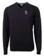 Oklahoma Sooners Alumni (Patterns BL&EG) Cutter & Buck Lakemont Tri-Blend Mens V-Neck Pullover Sweater Black Mannequin