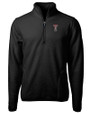 Texas Tech Red Raiders Alumni Cutter & Buck Cascade Eco Fleece Mens Quarter Zip Jacket Black Mannequin