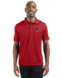 Memphis Redbirds Clique Ice Pique Mens Short Sleeve Tech Polo Cardinal Red Front