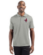 Memphis Redbirds Clique Ice Pique Mens Short Sleeve Tech Polo Silver Front