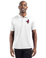 Memphis Redbirds Clique Ice Pique Mens Short Sleeve Tech Polo White Front