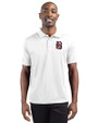 Birmingham Barons Clique Ice Pique Mens Short Sleeve Tech Polo White Front