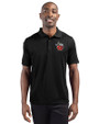 Fort Wayne TinCaps Clique Ice Pique Mens Short Sleeve Tech Polo Black Front