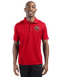 Fort Wayne TinCaps Clique Ice Pique Mens Short Sleeve Tech Polo Red Front